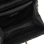 Chanel Vintage Glazed Black Wicker Mini Flap Bag - Image 7