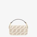 Fendi Baguette Medium Canvas Bag With Embroidery - Image 3