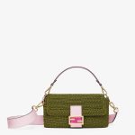 Fendi Baguette Medium Cotton Crochet Bag - Image 7