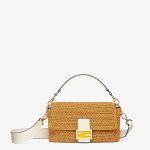 Fendi Baguette Medium Cotton Crochet Bag - Image 8