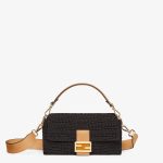 Fendi Baguette Medium Cotton Crochet Bag
