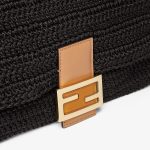 Fendi Baguette Medium Cotton Crochet Bag - Image 5