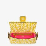 Fendi Baguette 1997 Medium Glazed Canvas Bag - Image 4