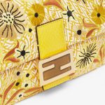 Fendi Baguette 1997 Medium FF Vertigo Jacquard Bag With Embroidery - Image 5