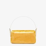 Fendi Baguette 1997 Yellow Satin Bag With Sequins - Image 3