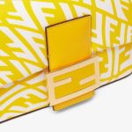 Fendi Baguette 1997 Mini Glazed Canvas Bag - Image 4