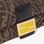 Fendi Baguette 1997 Mini Brown Jacquard FF Vertigo Bag - Image 5