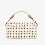 Fendi Baguette Beige Canvas Interlace Bag - Image 2
