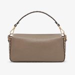 Fendi Baguette Gray Full Grain Leather Bag - Image 2