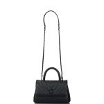 Chanel SO Black Chevron Caviar Mini Coco Handle Flap Bag Black Hardware - Image 2