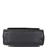 Chanel SO Black Chevron Caviar Mini Coco Handle Flap Bag Black Hardware - Image 7