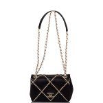 Chanel Entwined Chain Small Flap Bag Black Lambskin Light Gold Hardware - Image 2