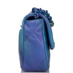 Chanel Tie Dye Quilted Calfskin Medium 19 Flap Bag Rainbow Hardware - Image 6