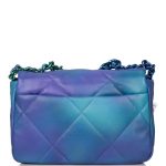 Chanel Tie Dye Quilted Calfskin Medium 19 Flap Bag Rainbow Hardware - Image 3