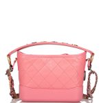 Chanel Gabrielle 20 Hobo Bag Pink Lambskin Mixed Metal Hardware - Image 3