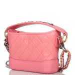 Chanel Gabrielle 20 Hobo Bag Pink Lambskin Mixed Metal Hardware - Image 5