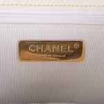 Chanel White and Black Crochet Quilted Calfskin Medium 19 Flap Bag Mixed Hardware - Image 9