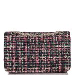 Chanel Pink Multicolor Tweed 2.55 Reissue Double Flap Bag 225 Silver Hardware - Image 3