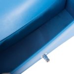 Chanel Medium Boy Bag Blue Calfskin Silver Hardware - Image 8