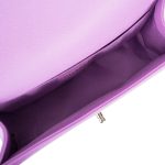 Chanel Purple Quilted Caviar Medium Boy Bag Light Gold Hardware - Image 8