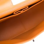 Chanel Orange Alligator Jumbo Classic Double Flap Bag Silver Hardware - Image 8