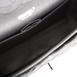 Chanel SO Black Shiny Crumpled Calfskin Jumbo Classic Double Flap Bag Black Hardware - Image 8