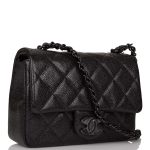 Chanel SO Black Incognito Quilted Caviar Square Mini Flap Bag Black Hardware - Image 3