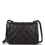 Chanel SO Black Incognito Quilted Caviar Square Mini Flap Bag Black Hardware - Image 4