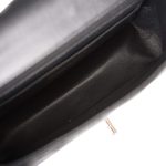 Chanel Mini Rectangular Flap Bag Black Lambskin Light Gold Hardware - Image 10