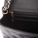 Chanel Mini Rectangular Flap Bag Black Lambskin Light Gold Hardware - Image 9