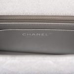 Chanel Silver Metallic Quilted Lambskin Rectangular Mini Classic Flap Bag Silver Hardware - Image 9