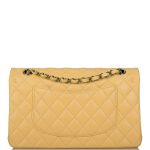 Chanel Yellow Quilted Lambskin Medium Classic Double Flap Bag Rainbow Hardware - Image 3