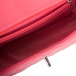 Chanel Pink Quilted Lambskin Rectangular Mini Classic Flap Bag Silver Hardware - Image 10