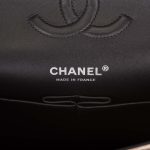 Chanel Medium Classic Double Flap Bag Metallic Gold Lambskin Black Hardware - Image 8