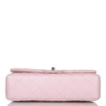 Chanel Metallic Pink Quilted Calfskin Medium Classic Double Flap Bag Light Gold Hardware - Image 7