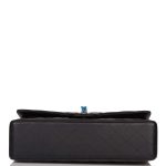 Chanel Medium Classic Double Flap Bag SO Black Lambskin Quilted Black Hardware - Image 7