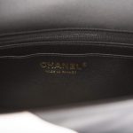 Chanel White and Black Geometric Lambskin Rectangular Mini Classic Flap Bag Antique Gold Hardware - Image 9