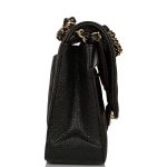Chanel Medium Classic Double Flap Bag Black Quilted Caviar Gold Hardware - Image 6