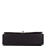Chanel Medium Classic Double Flap Bag Black Quilted Caviar Gold Hardware - Image 7