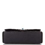 Chanel Small Classic Double Flap Bag Black Lambskin Rose Gold Hardware - Image 7