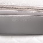 Chanel Mini Rectangular Flap Bag Silver Metallic Lambskin Silver Hardware - Image 9