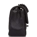 Chanel Mini Rectangular Flap Bag SO Black Lambskin Black Hardware - Image 6