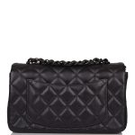 Chanel Mini Rectangular Flap Bag SO Black Lambskin Black Hardware - Image 3