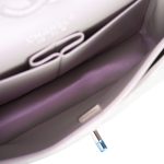 Chanel Small Classic Double Flap Bag Silver Iridescent Lambskin Silver Hardware - Image 7