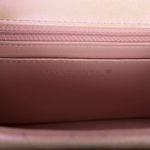 Chanel Mini Square Flap Bag Pink Iridescent Lambskin Silver Hardware - Image 7