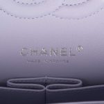 Chanel Medium Classic Double Flap Bag Lavender Quilted Caviar Silver Hardware - Image 8