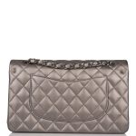 Chanel Medium Classic Double Flap Bag Ruthenium Lambskin Ruthenium Hardware - Image 3