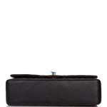 Chanel Medium Classic Double Flap Bag Black Quilted Lambskin Rose Gold Hardware - Image 7