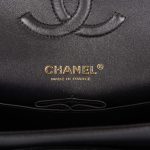 Chanel Medium Classic Double Flap Bag Black Quilted Lambskin Rose Gold Hardware - Image 9