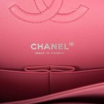 Chanel Medium Classic Double Flap Rose Pink Lambskin Silver Hardware - Image 9